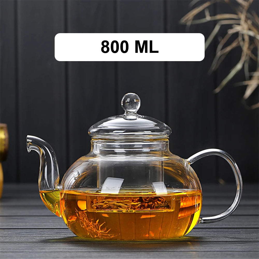 Hitzebeständiges Teekannen-Set aus Glas im japanischen Stil