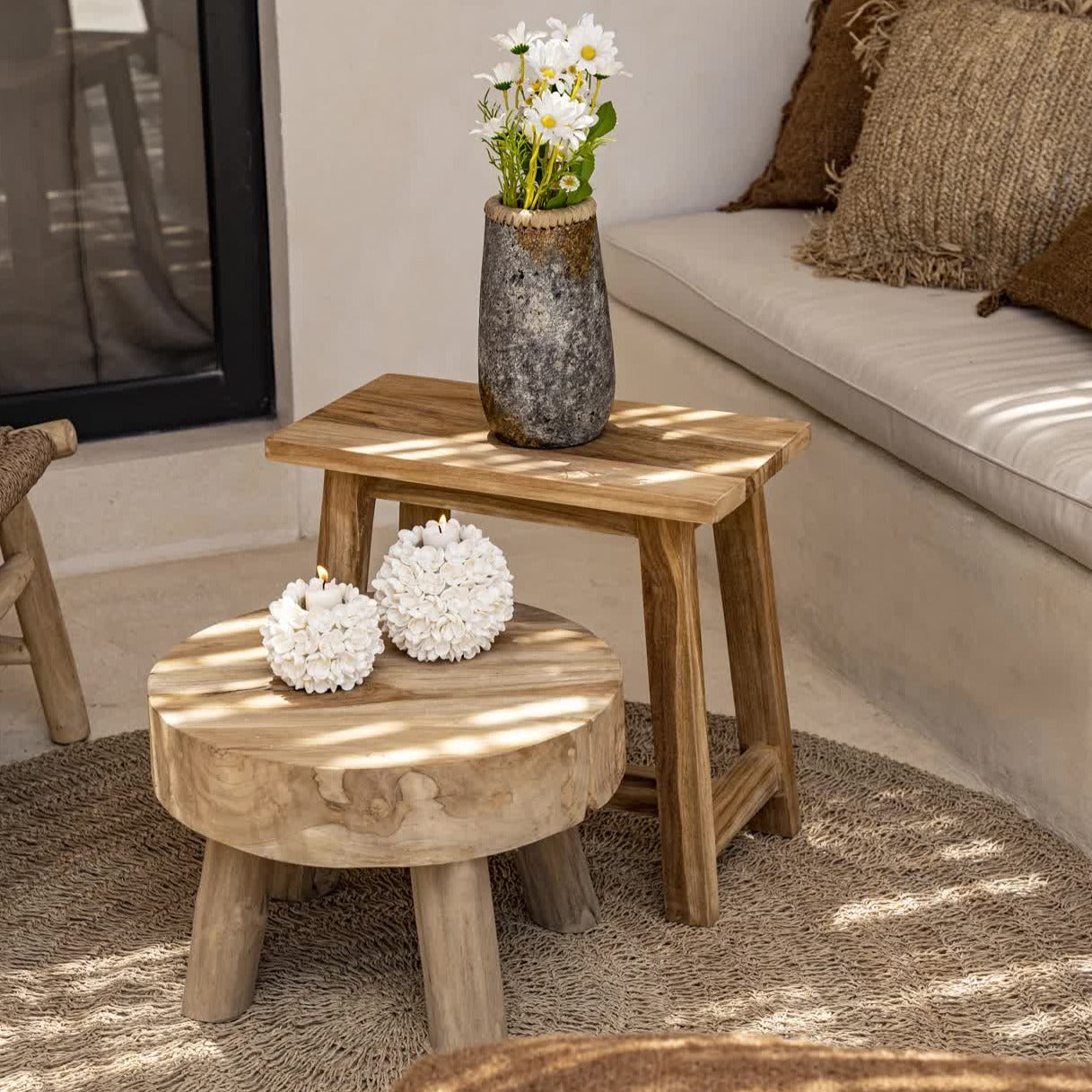 THE RHODES Beistelltisch - Natur