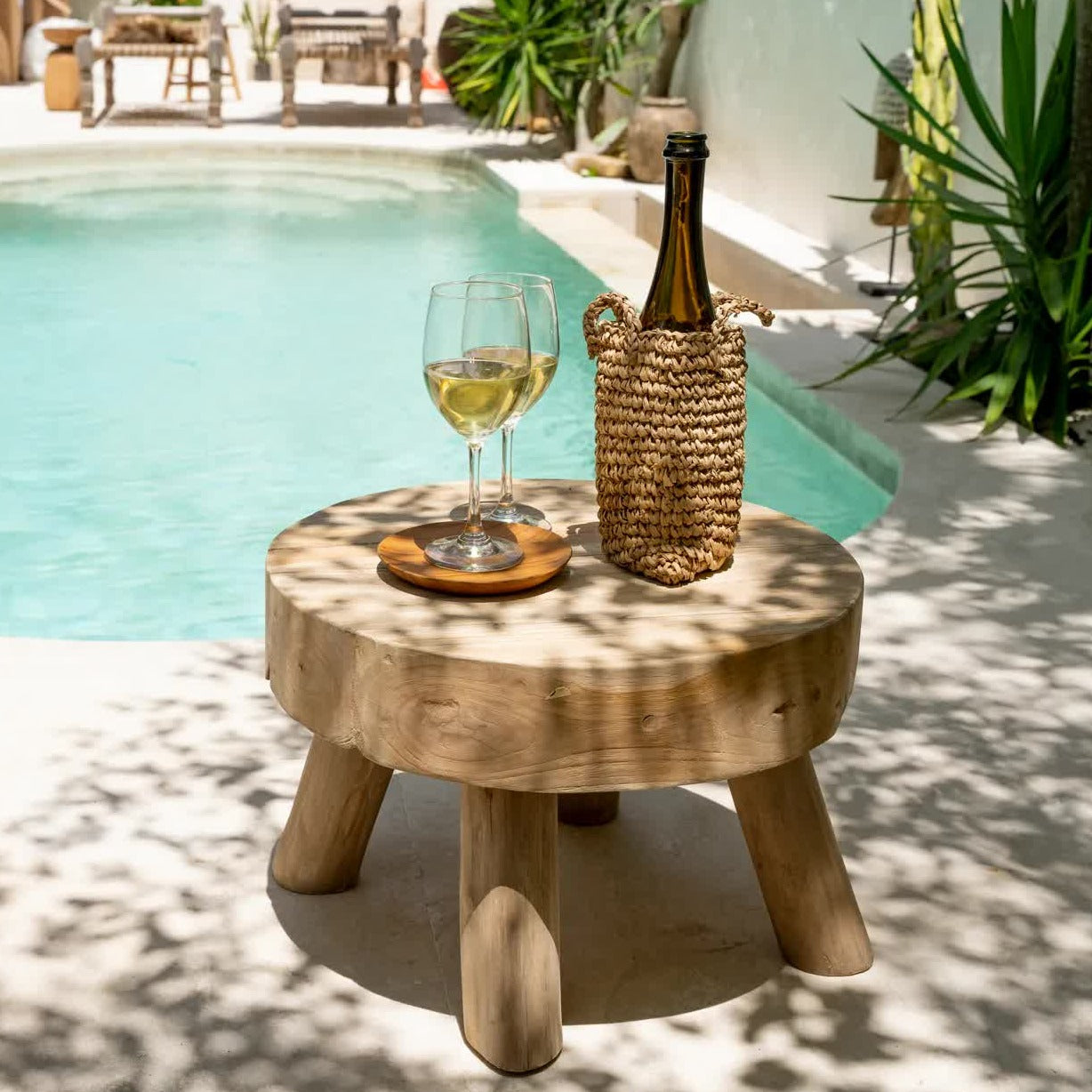 THE RHODES Beistelltisch - Natur