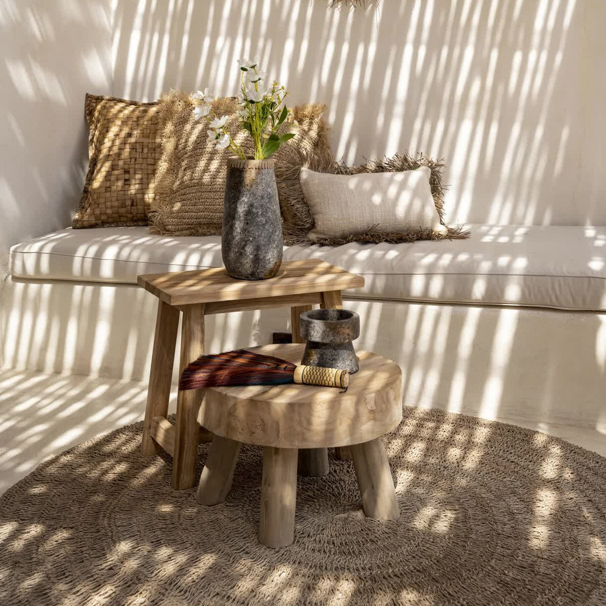 THE RHODES Beistelltisch - Natur