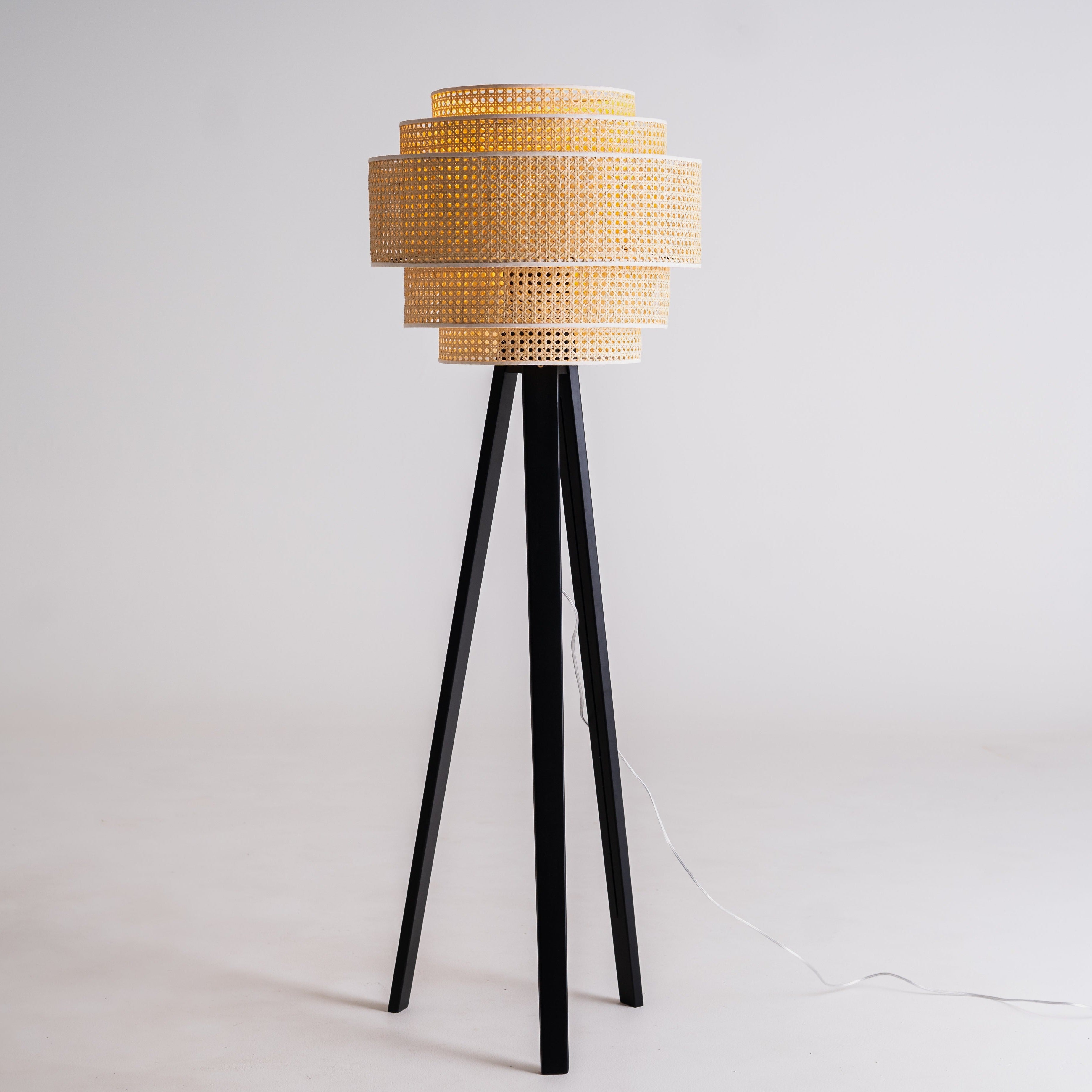 FLETE Floor Lamp Mix Natural Black