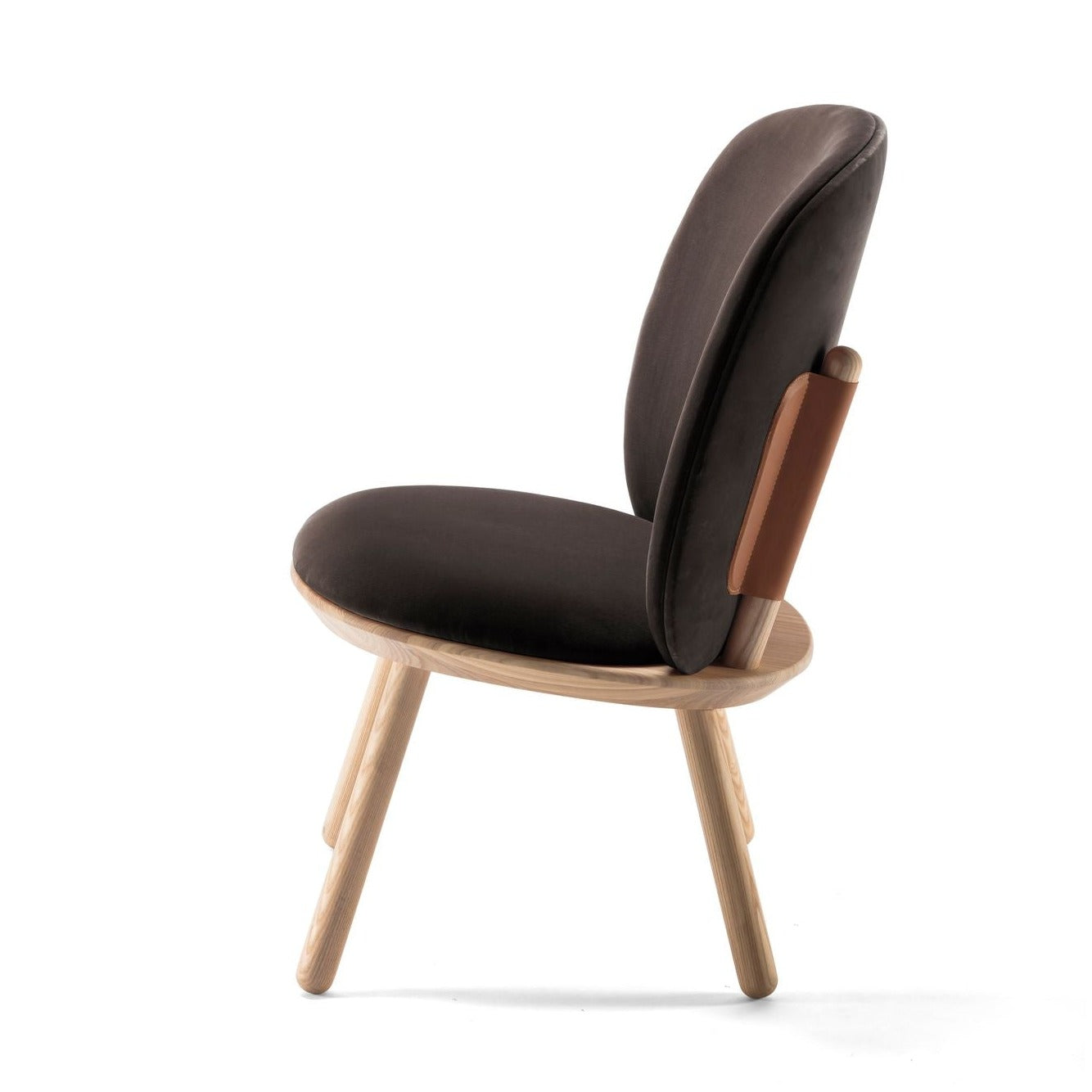 NAIVE Low Chair Brown