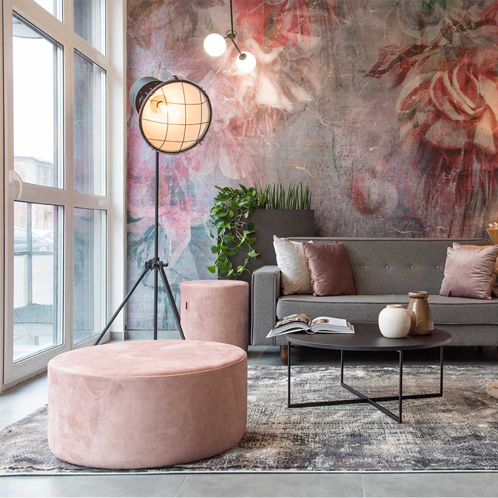 SARI Pouffes Pink