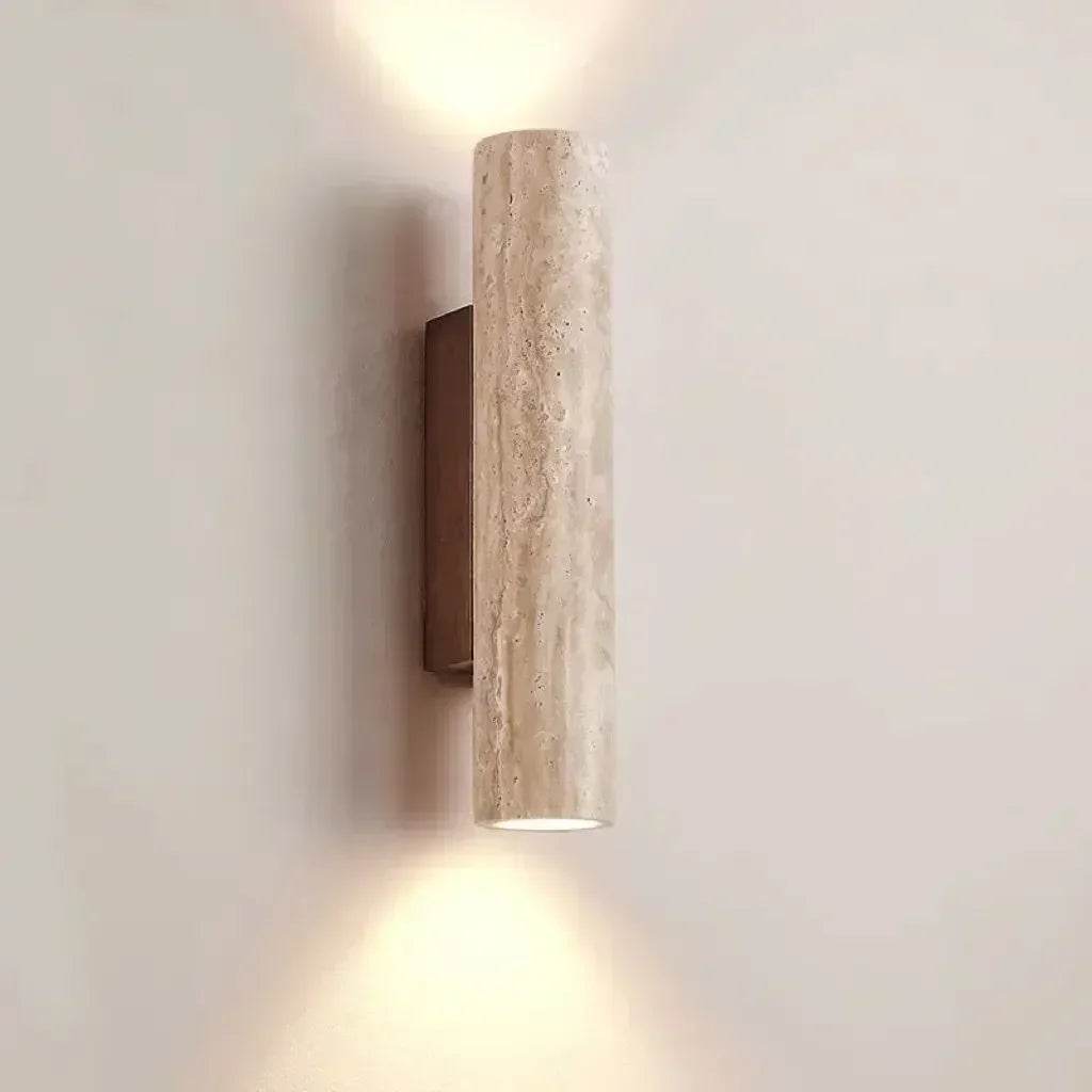 LED Wall Lamp Travertine Natural 1