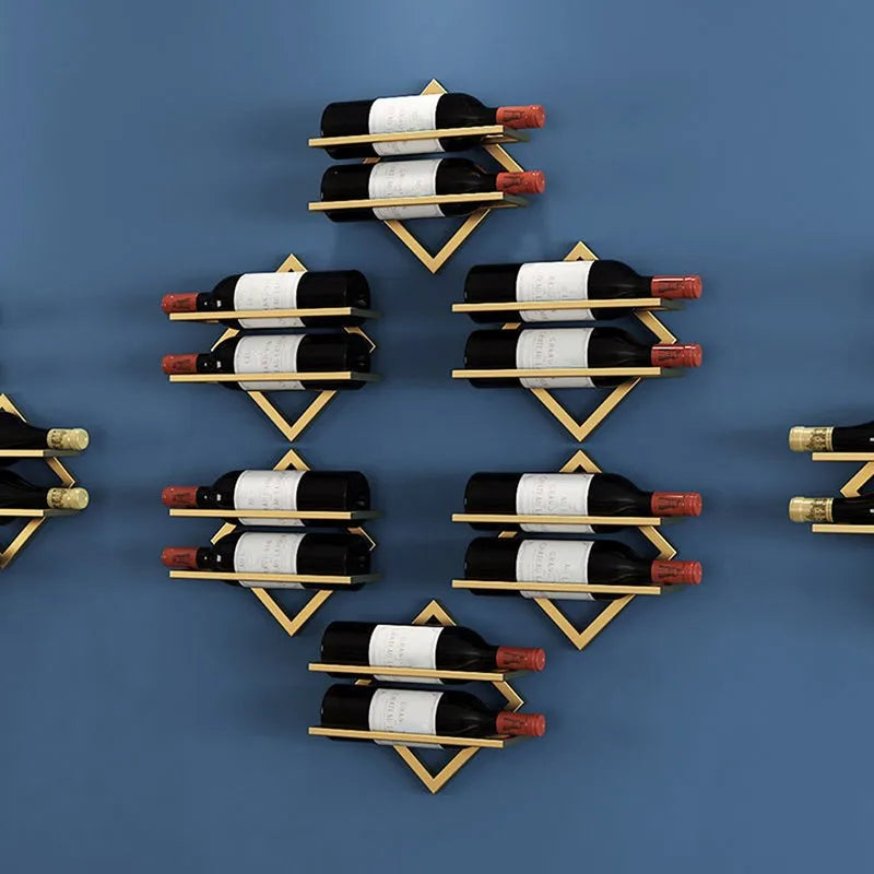 Dekoratives Weinregal für die Wandmontage