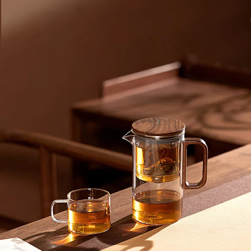 SAMADOYO Elegante Glas-Teekanne