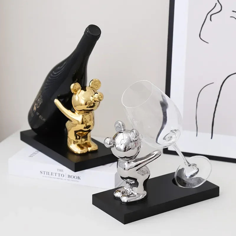 Keramik Bär Weinregal