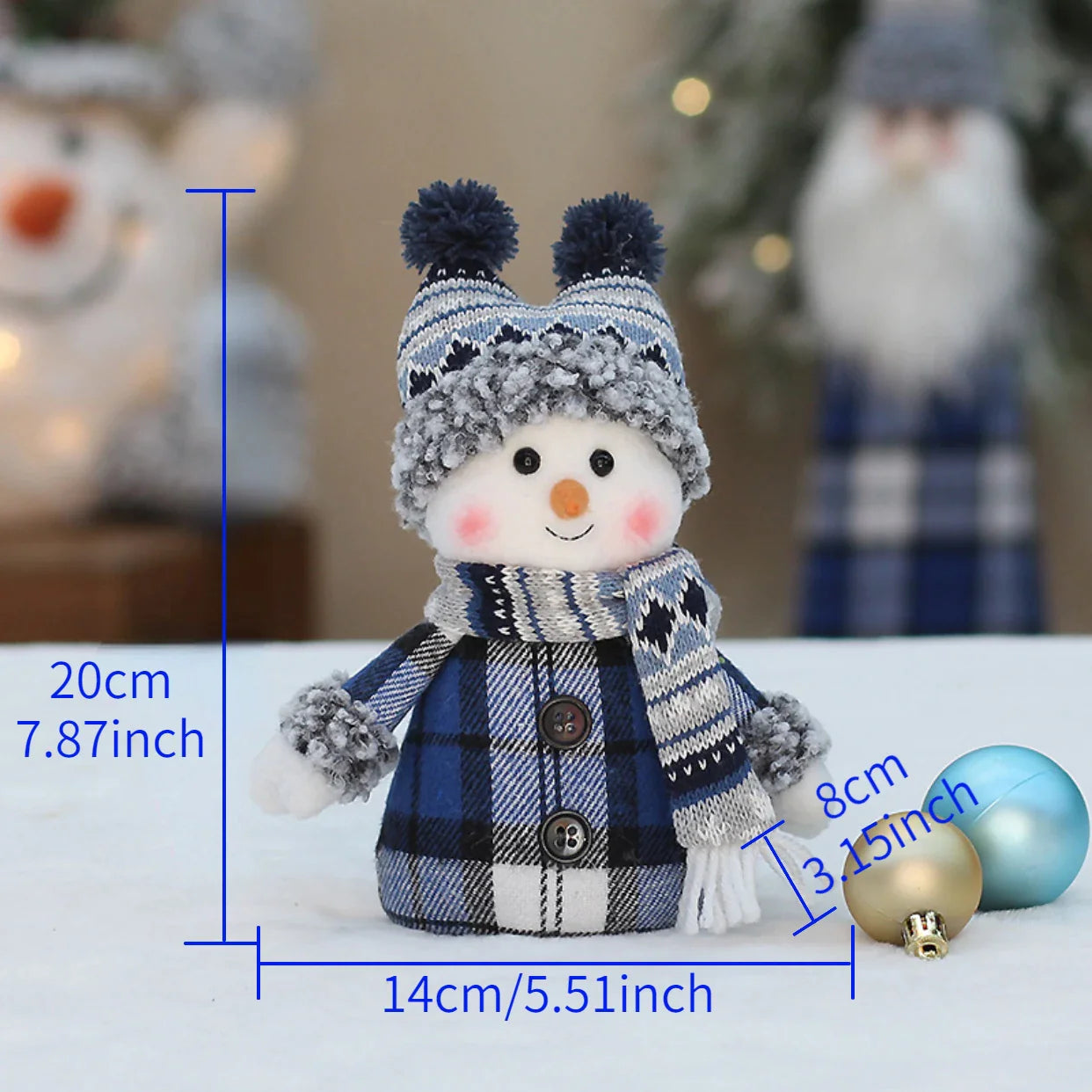 Kleine Weihnachtspuppe für Zuhause