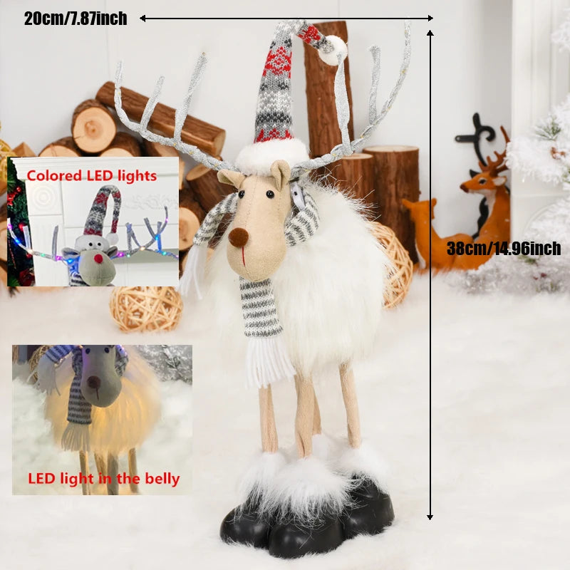 Einziehbare Rentierpuppe für Weihnachten