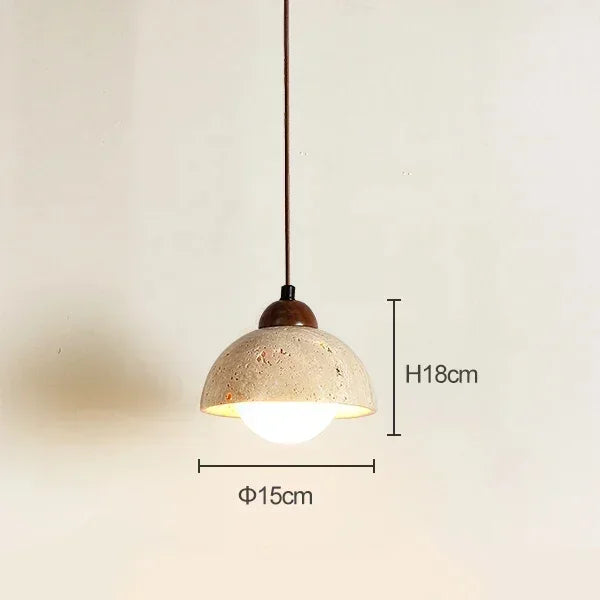 Stone Hanging Pendant Lamp for Living Room Variant B