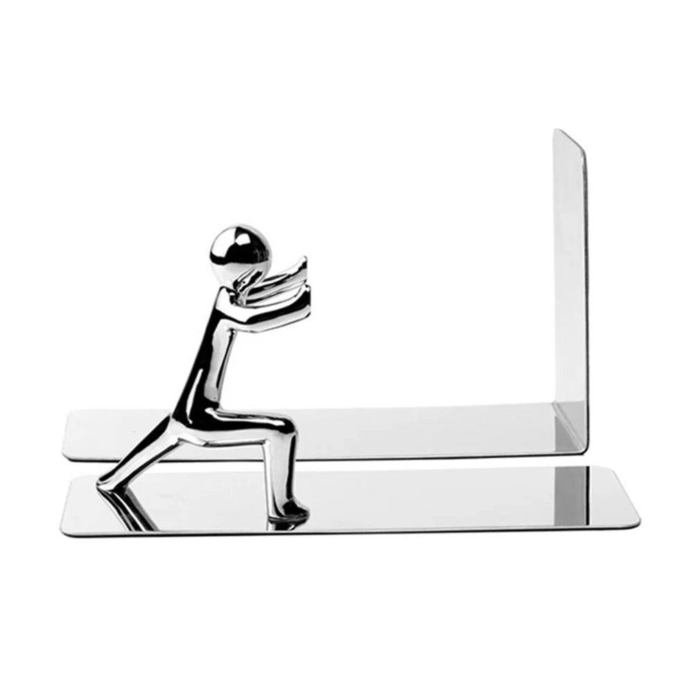 Kreatives Bücherregal aus Edelstahl