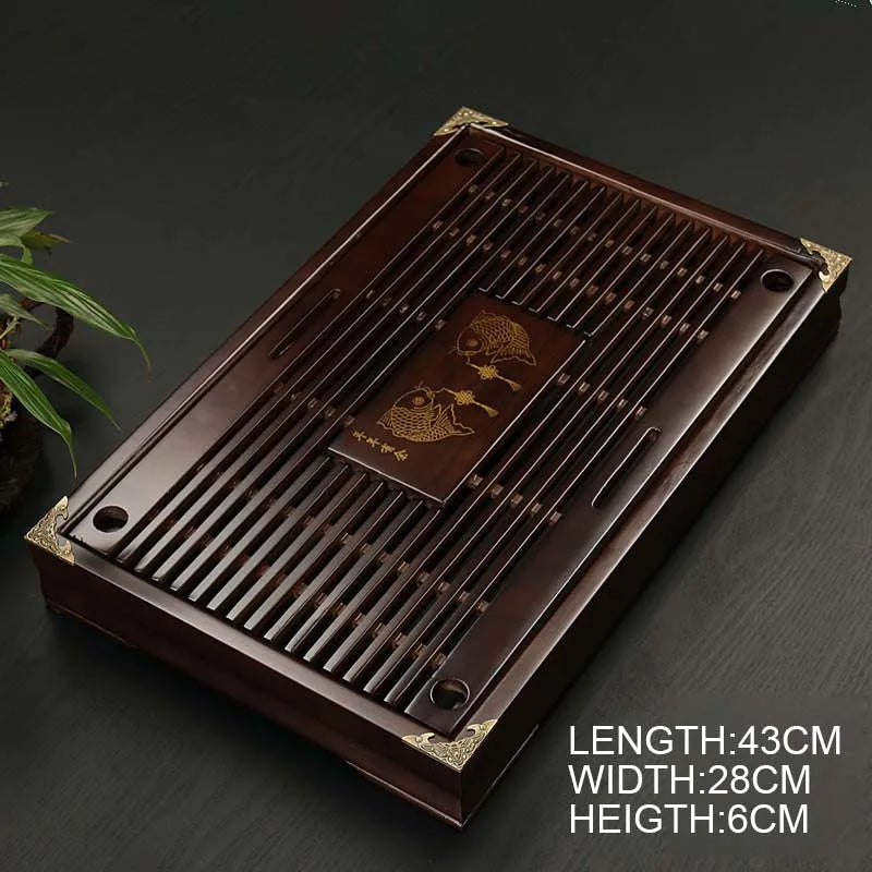 Chinesisches Massivholz-Tee-Tablett