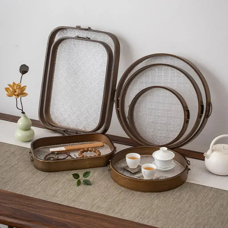 Retro-Tee-Tablett im japanischen Stil