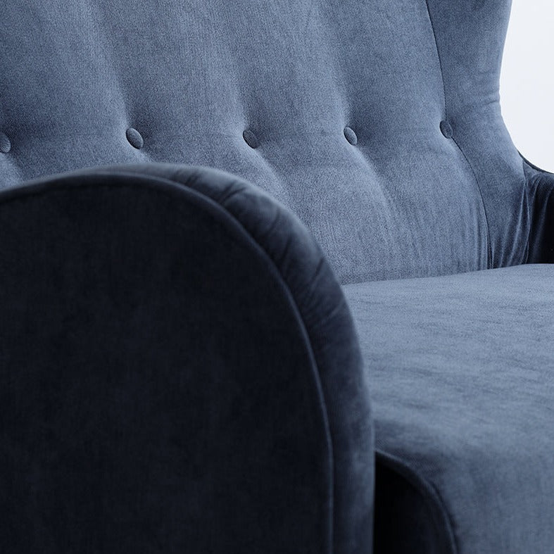 COZYBOY 2 Seater Sofa Blue Close View