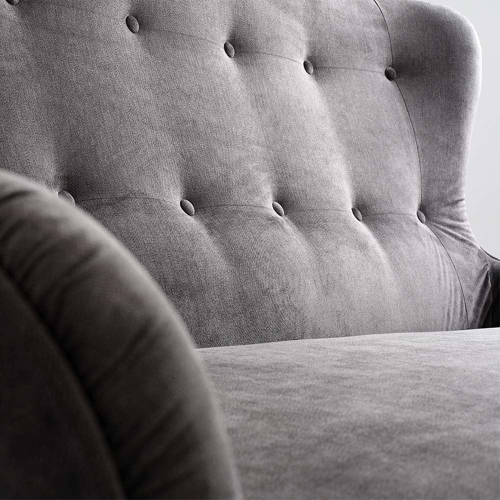 COZYBOY 3 Seater Sofa Grey Close View