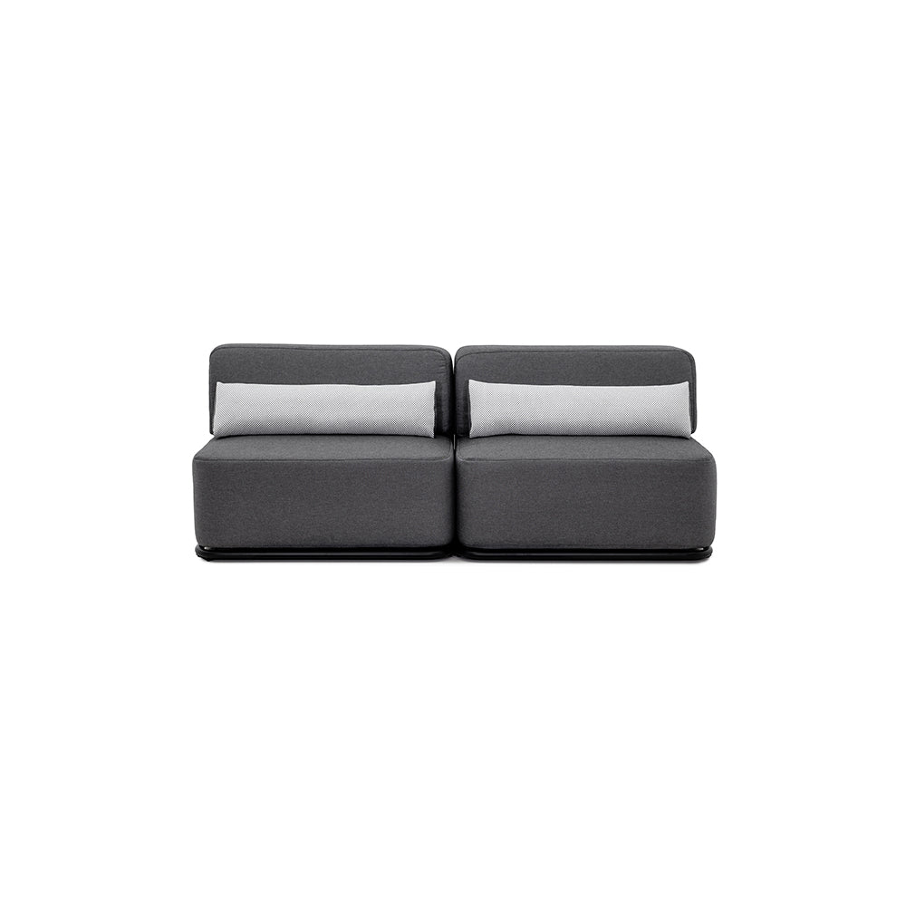 STRAW Sofa 2 - Outdoor Dark Gray