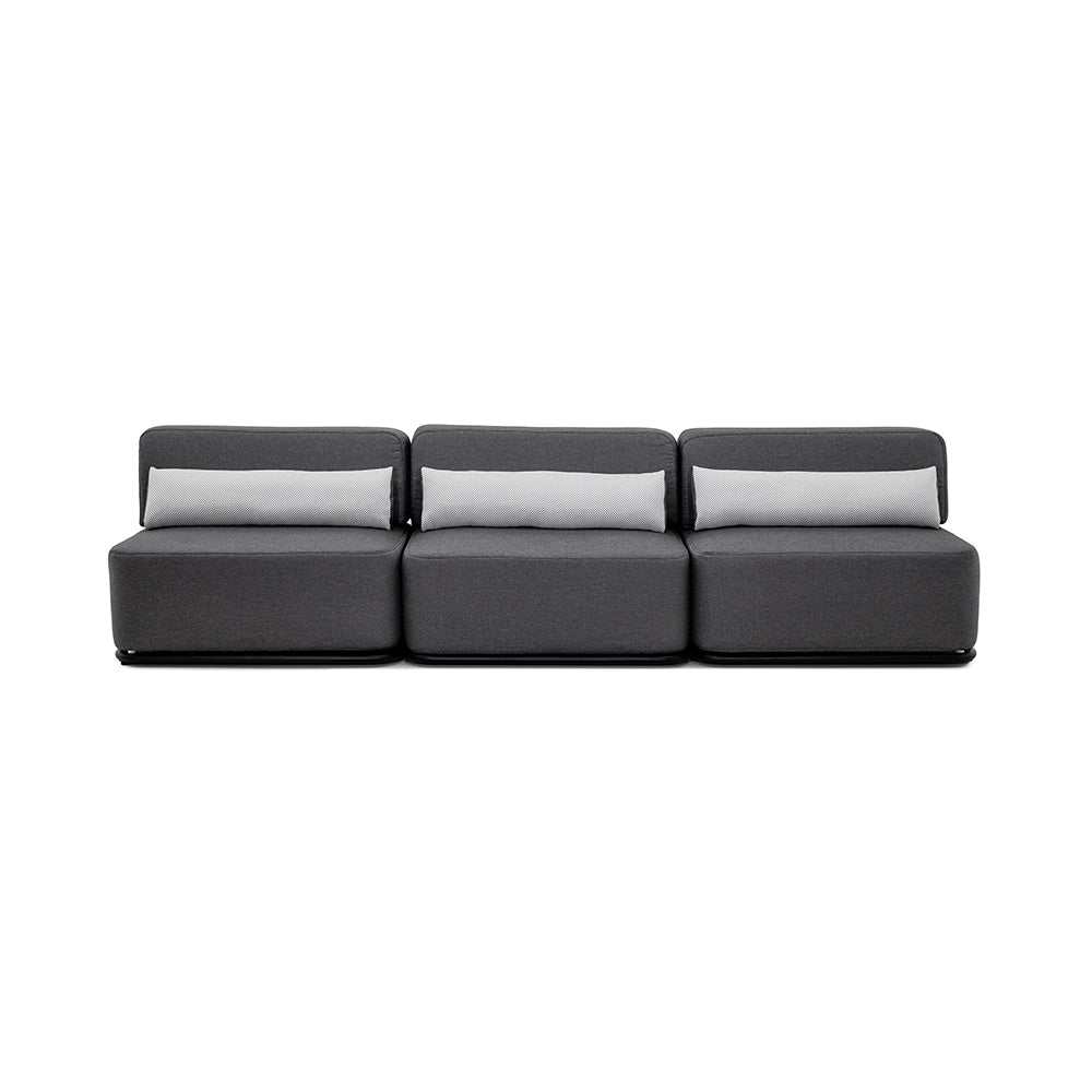 STRAW Sofa 3 - Outdoor Dark Gray 1