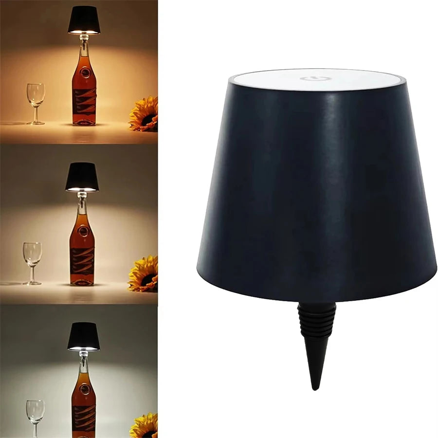 Wireless Bottle Lamp With 3 Colors 2