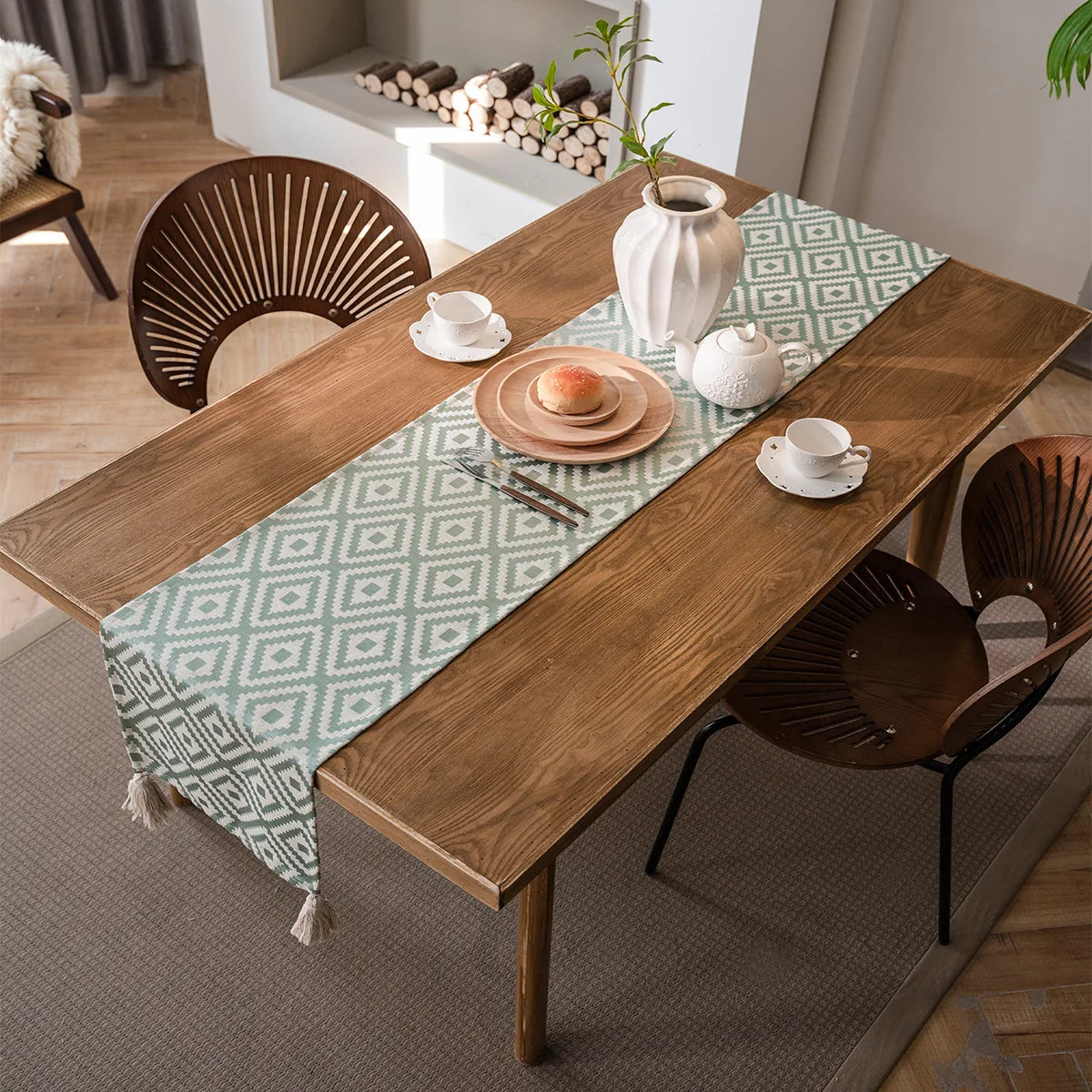 Nordischer Geometrischer Tischläufer