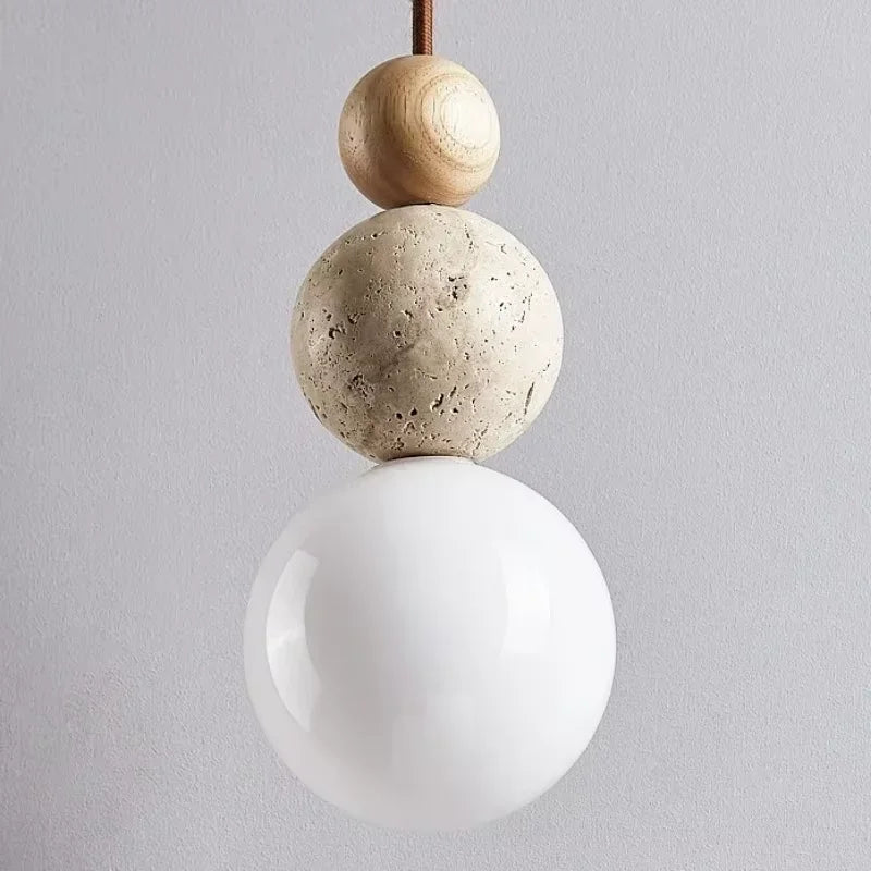 Stone Hanging Pendant Lamp for Living Room 6