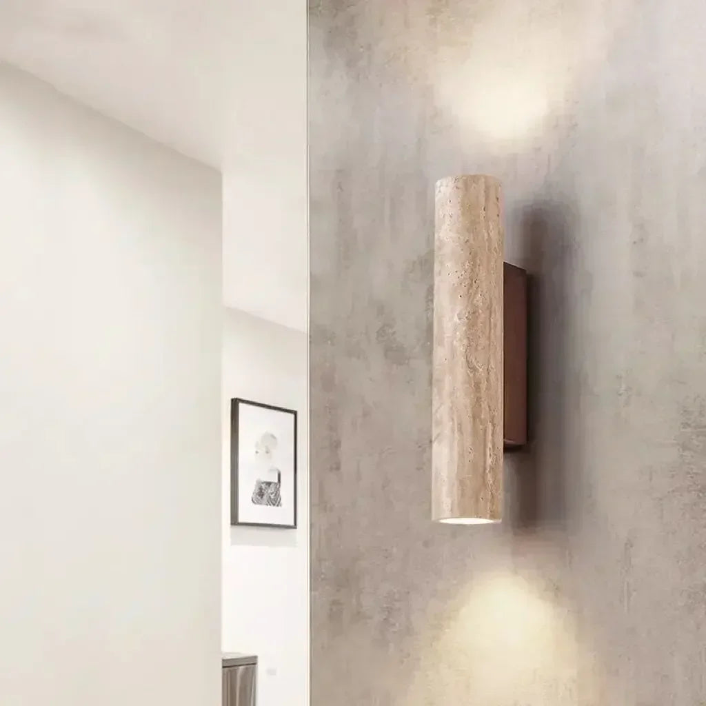 LED Wall Lamp Travertine Natural 3