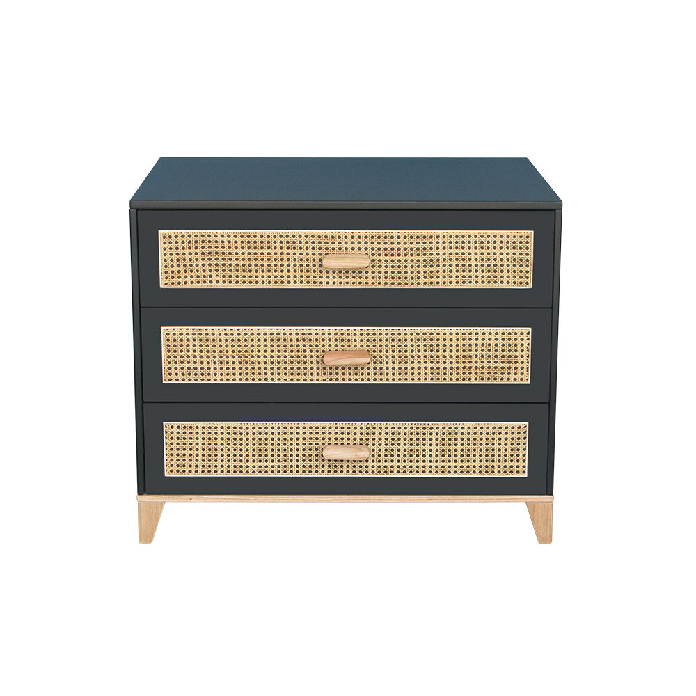 NAMI Rattan Chest of Drawers Black