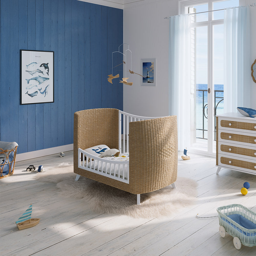 COQUILLAGE Evolutive Bed 70x140 White Interior