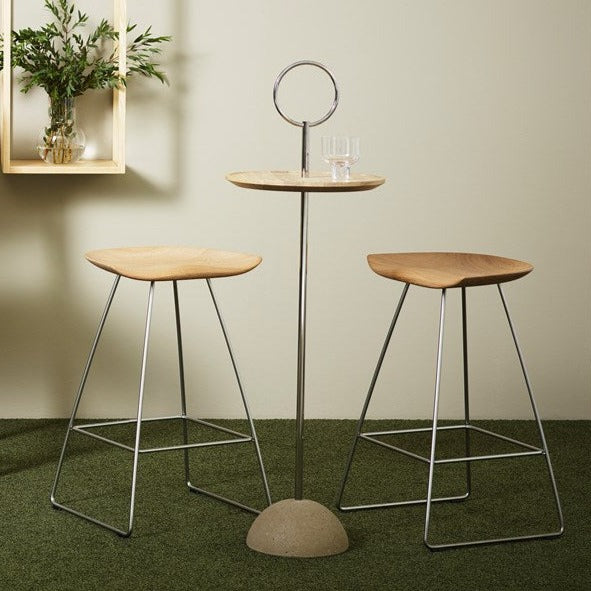 Copy of KAZ Stool 80 oak and ash, interior view