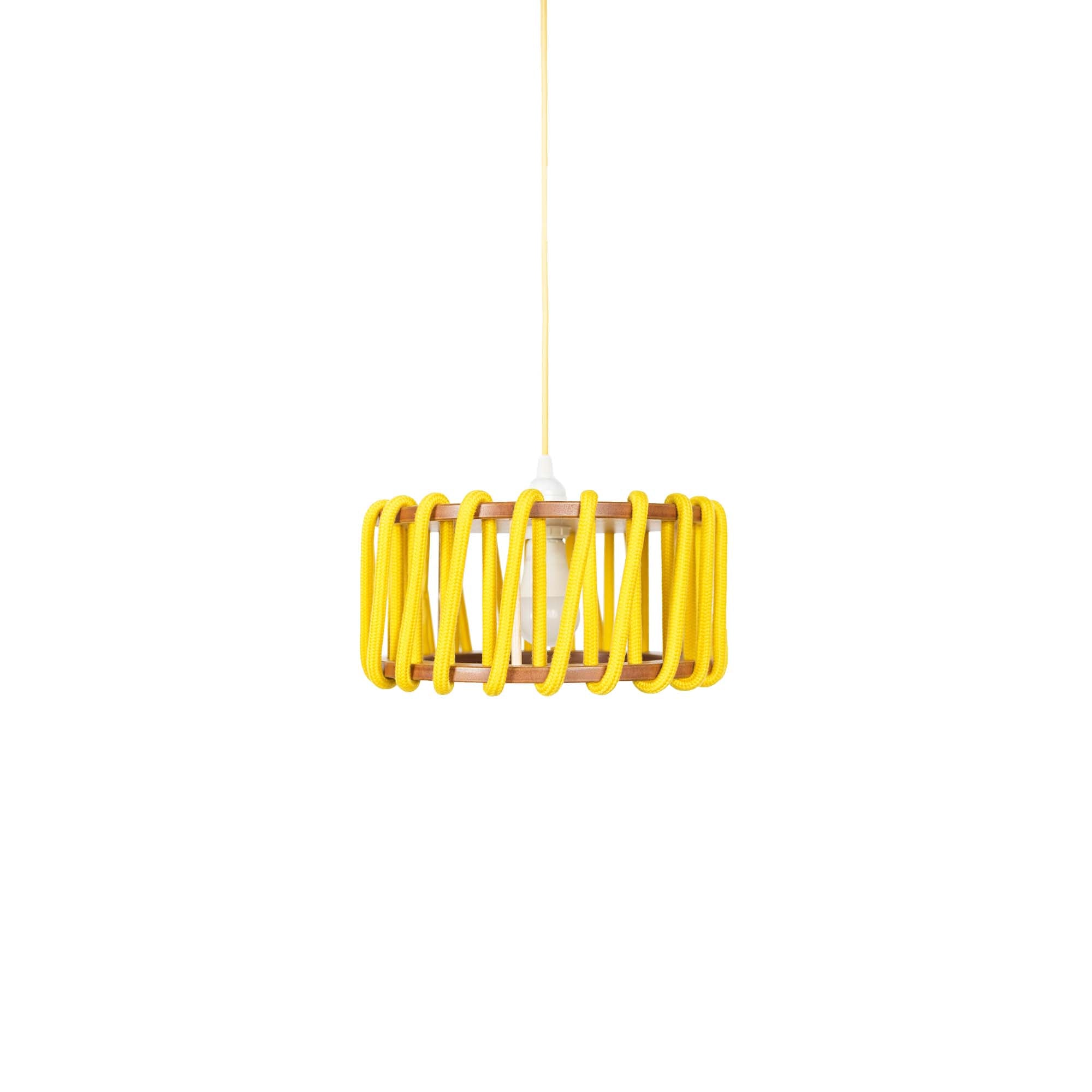 MACARON Pendant Lamp Yellow 30 cm front view