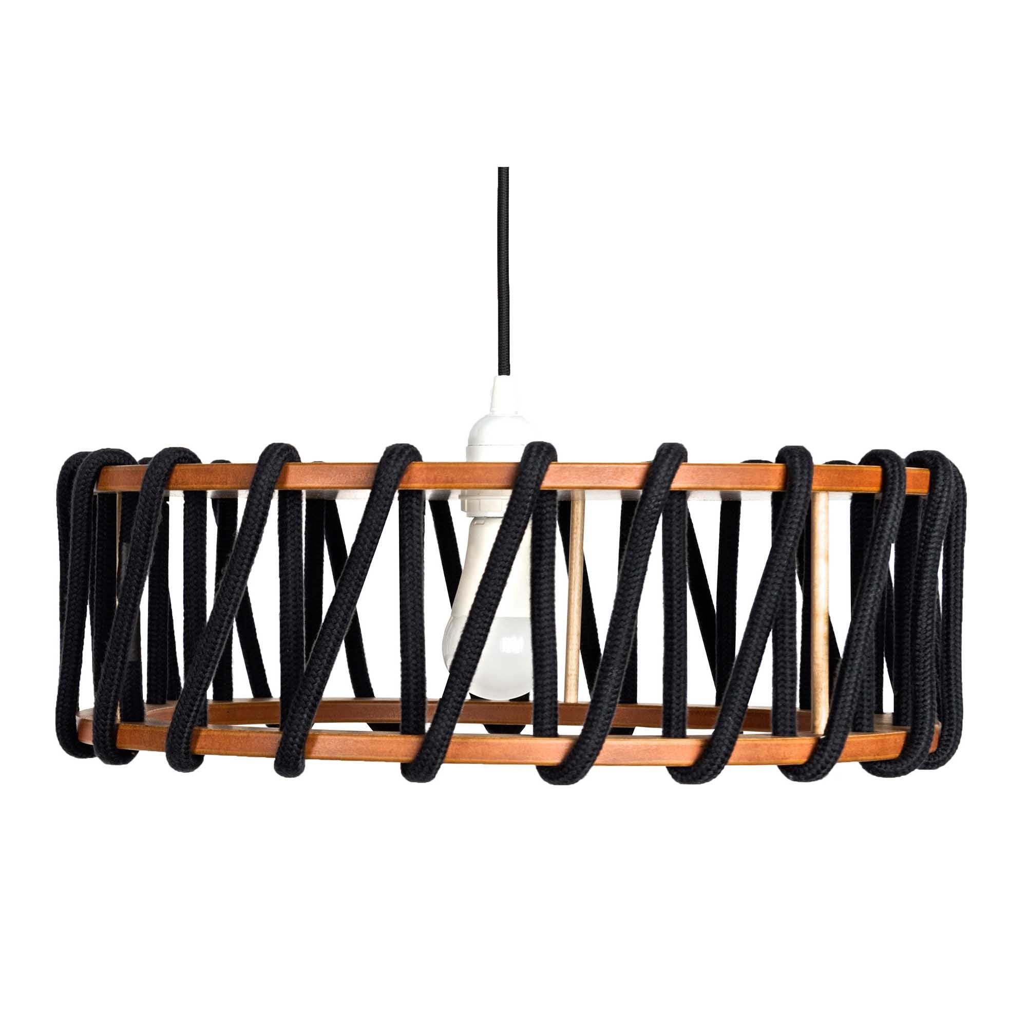 MACARON Pendant Lamp Black 45 cm front close view