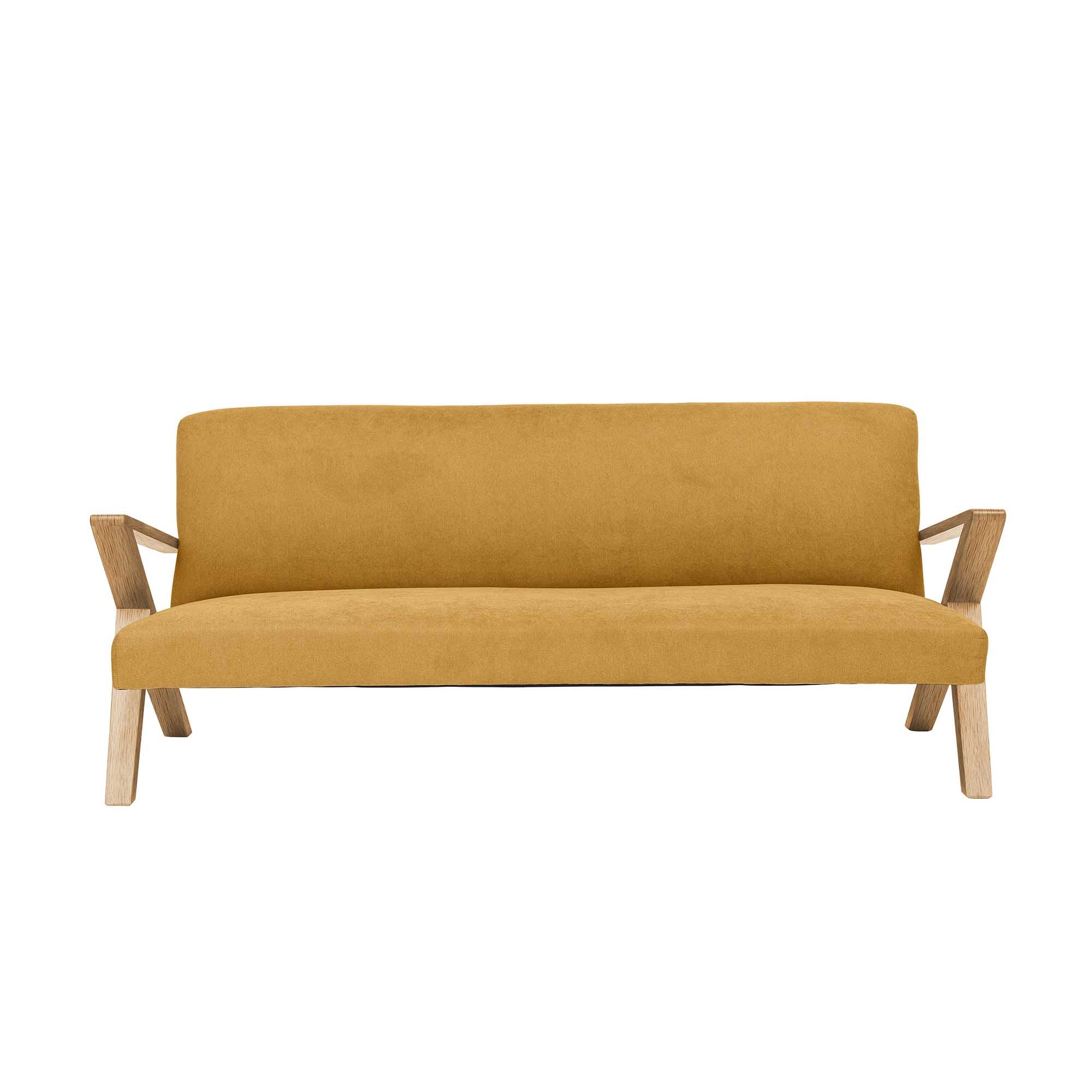 RETROSTAR 4-Sitzer Sofa Eichenholzgestell, Naturfarbe