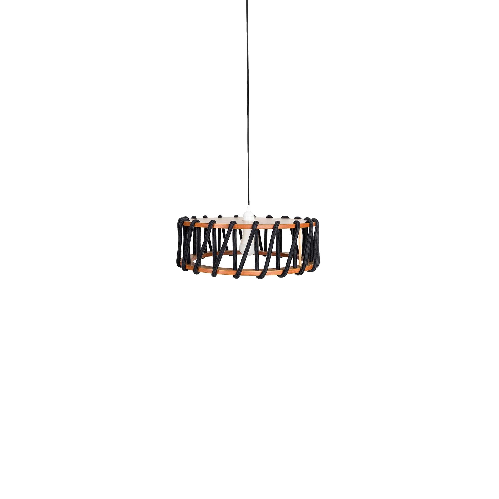 MACARON Pendant Lamp Black 45 cm front general view