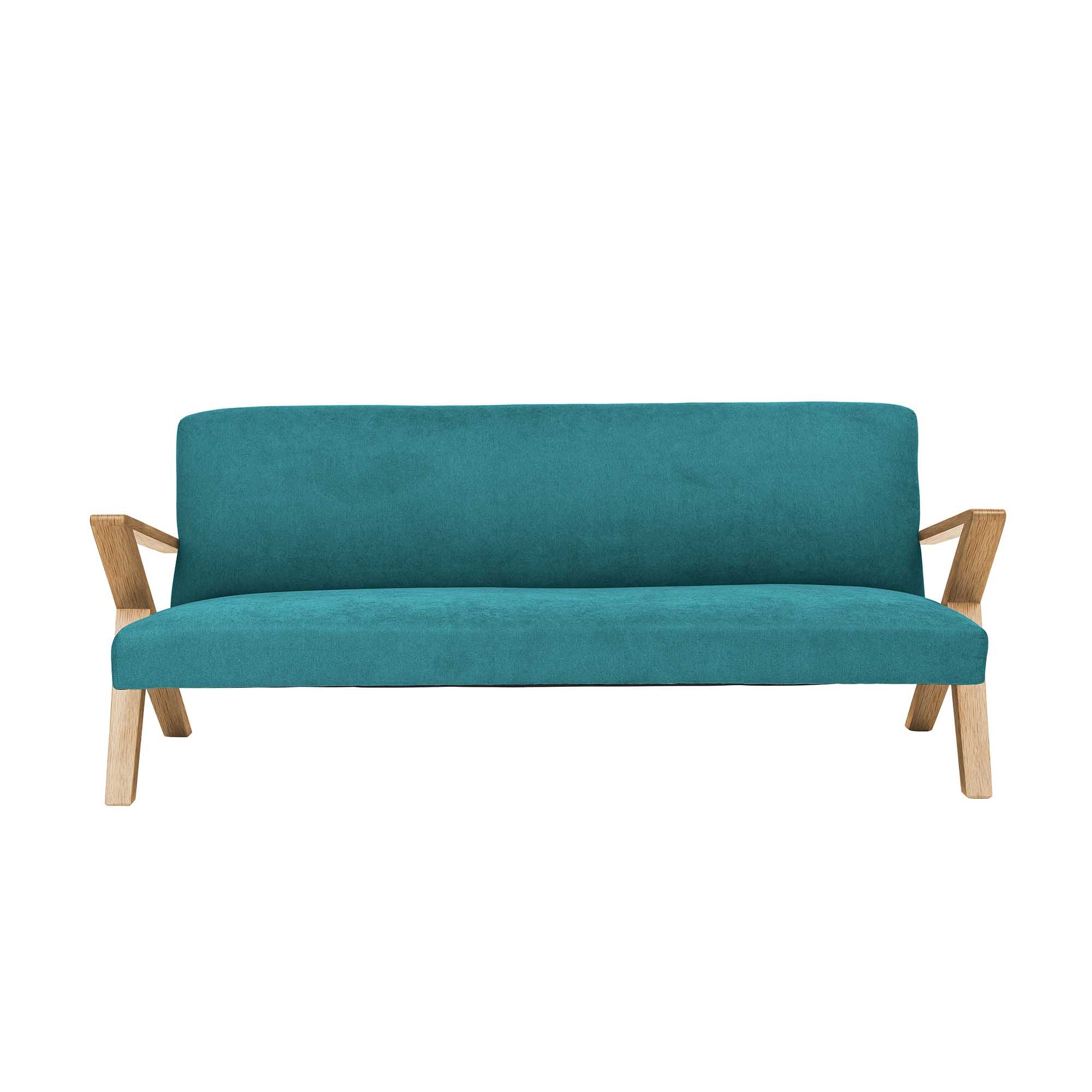 RETROSTAR 4-Sitzer Sofa Eichenholzgestell, Naturfarbe