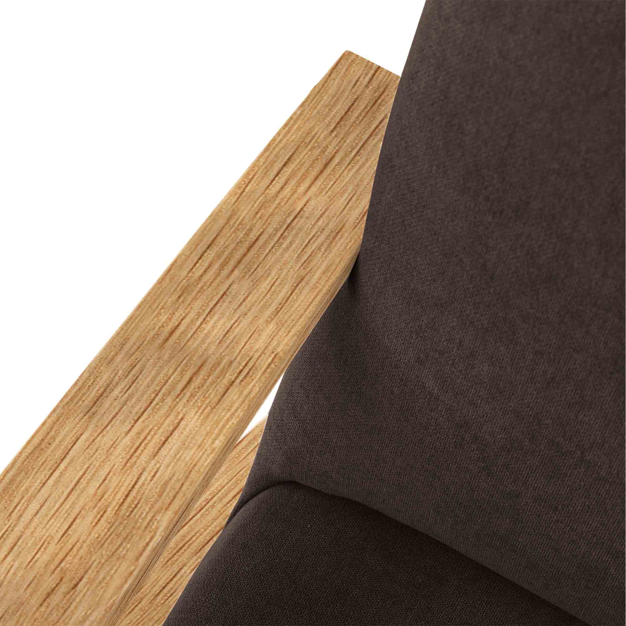 RETROSTAR 4-Sitzer Sofa Eichenholzgestell, Naturfarbe