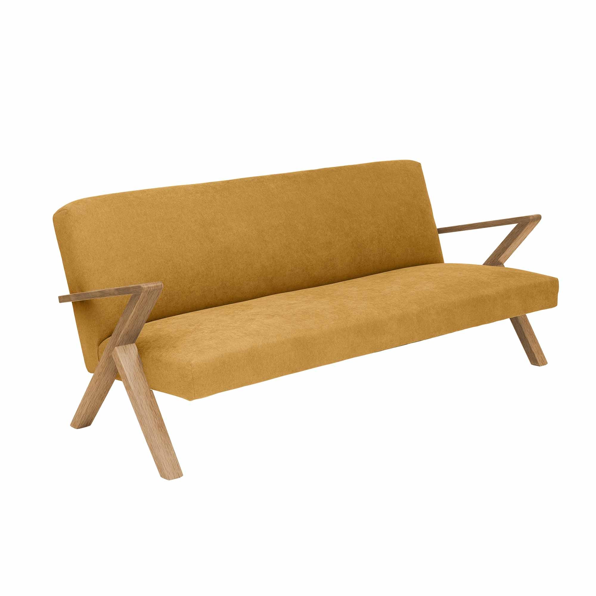RETROSTAR 4-Sitzer Sofa Eichenholzgestell, Naturfarbe