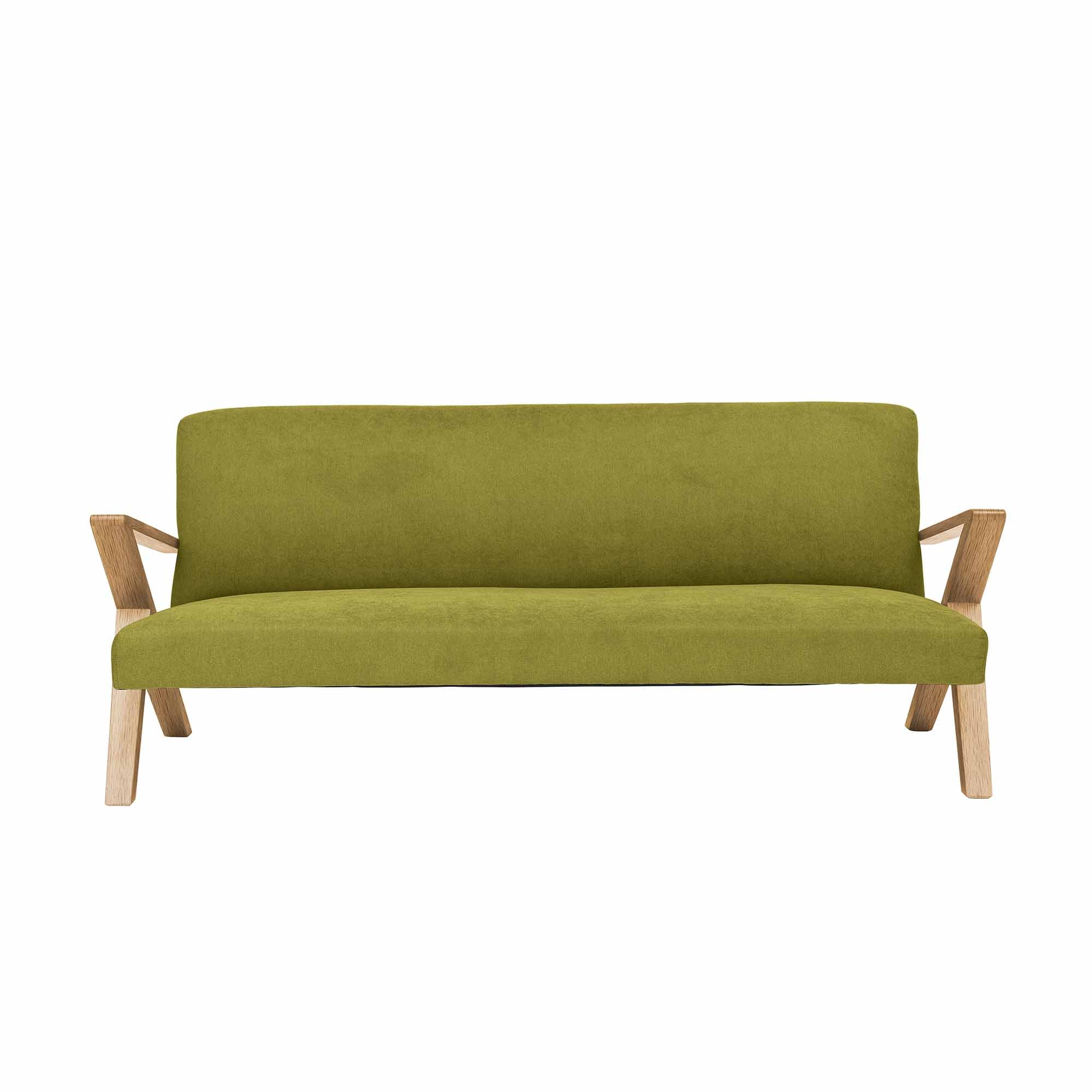 RETROSTAR 4-Sitzer Sofa Eichenholzgestell, Naturfarbe