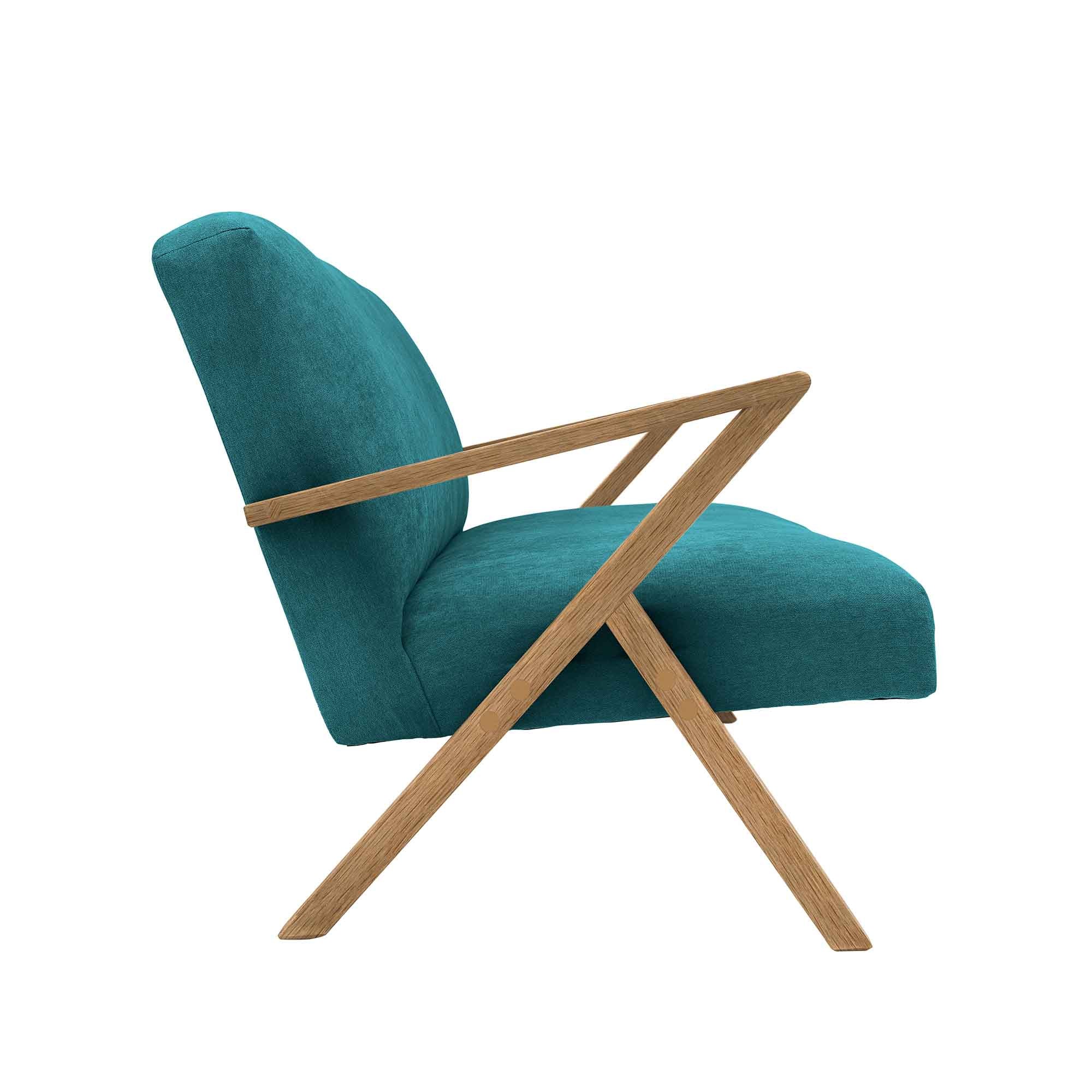 RETROSTAR 4-Sitzer Sofa Eichenholzgestell, Naturfarbe