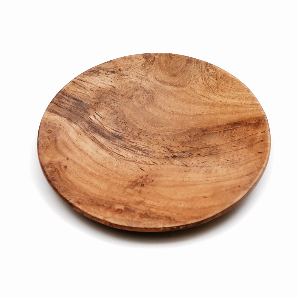 THE TEAK ROOT Round Plate medium size