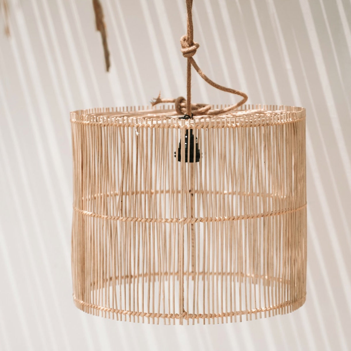 THE CHACHA Pendant Natural front view, outdoor view