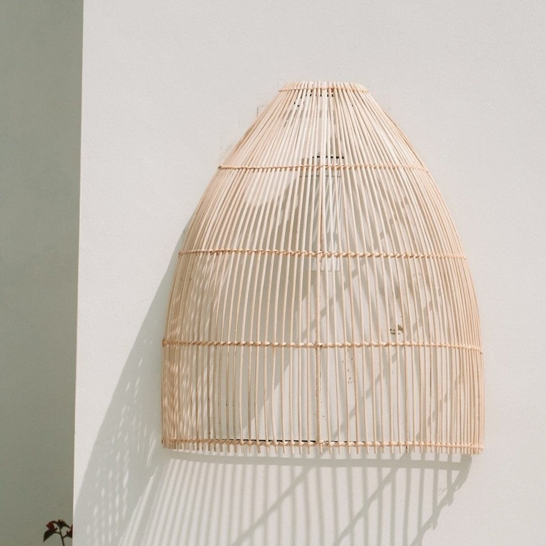 THE LATO WALL APPLIQUE Pendant Natural outdoor front view