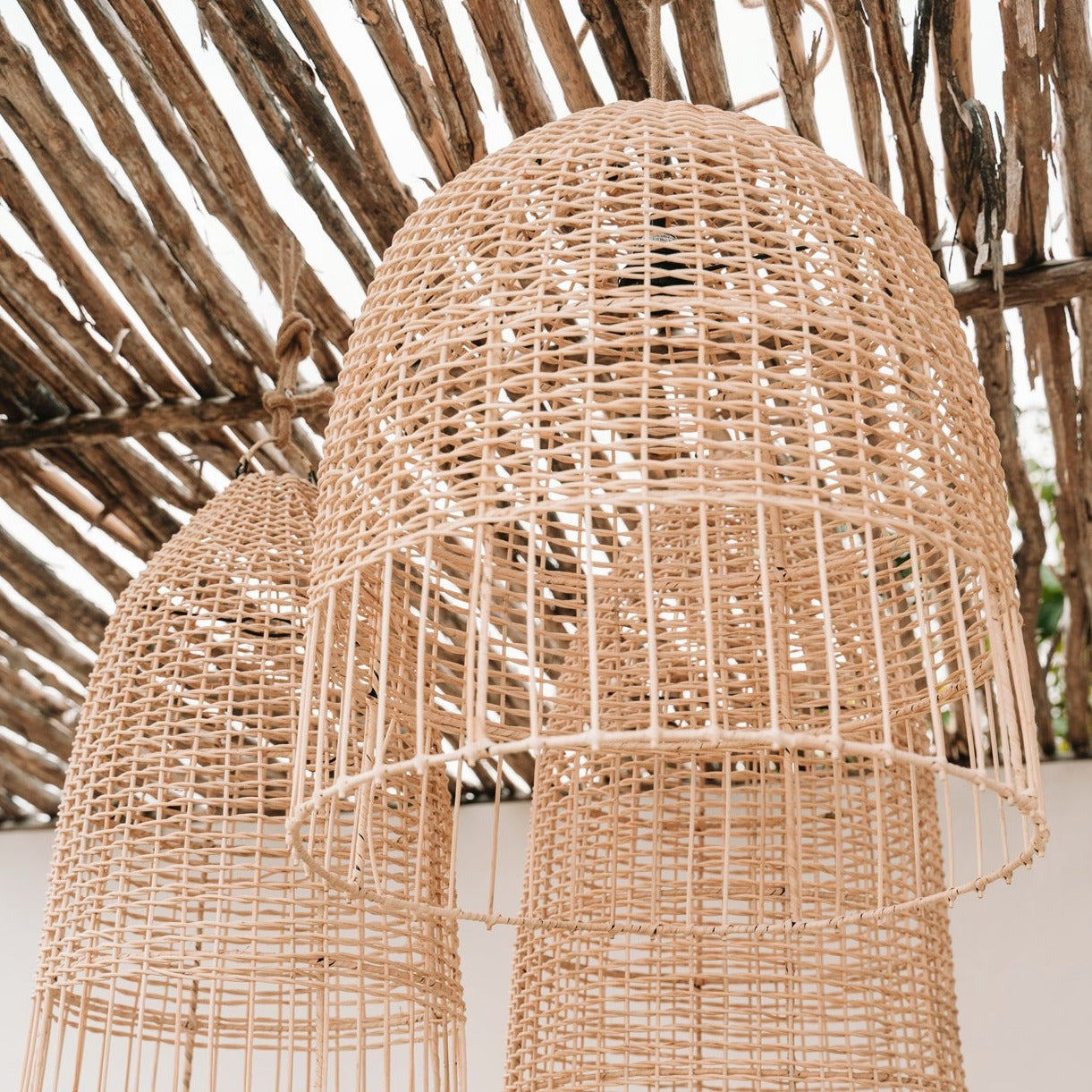 THE AMALFI Pendant Natural interior below view