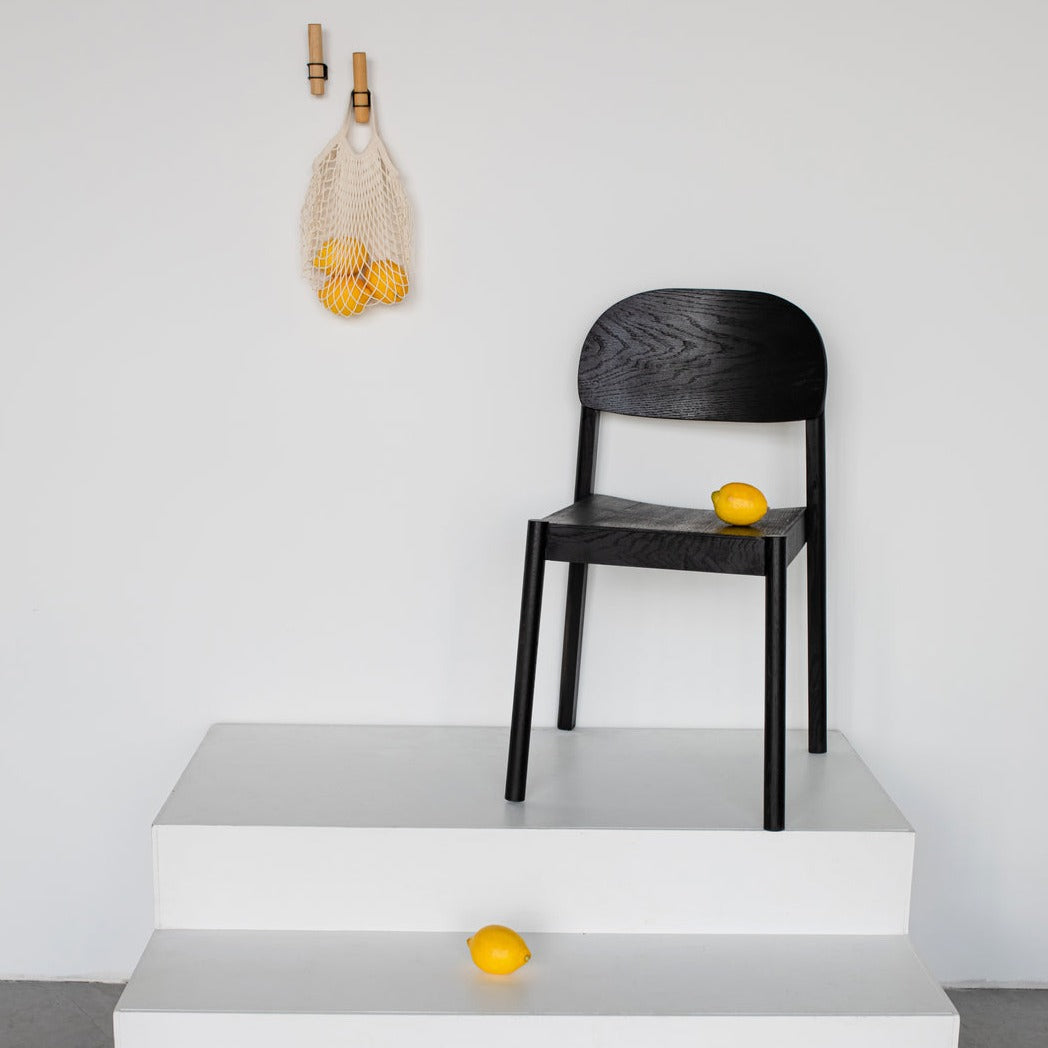 CITIZEN Dining Chair-back oak-round backrest-interior view