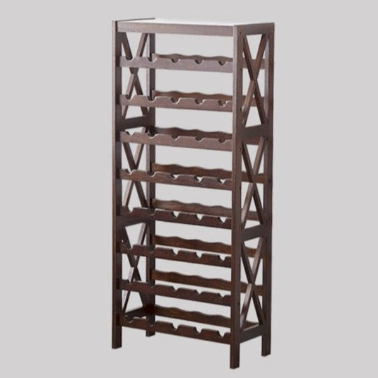 MODERN Wooden Wine Rack Cabinet-large-black oak