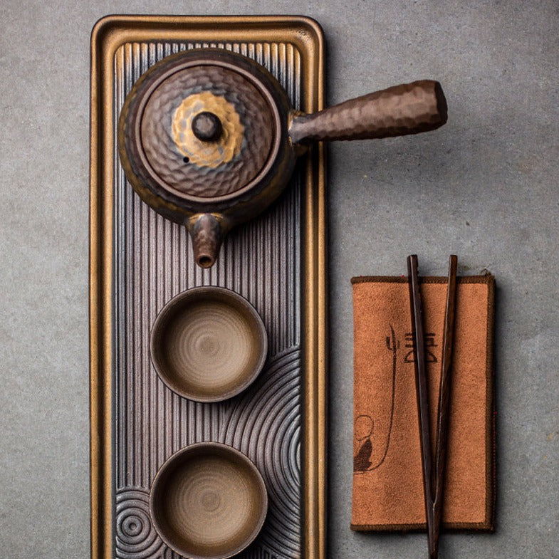 Handgefertigtes authentisches Teetablett