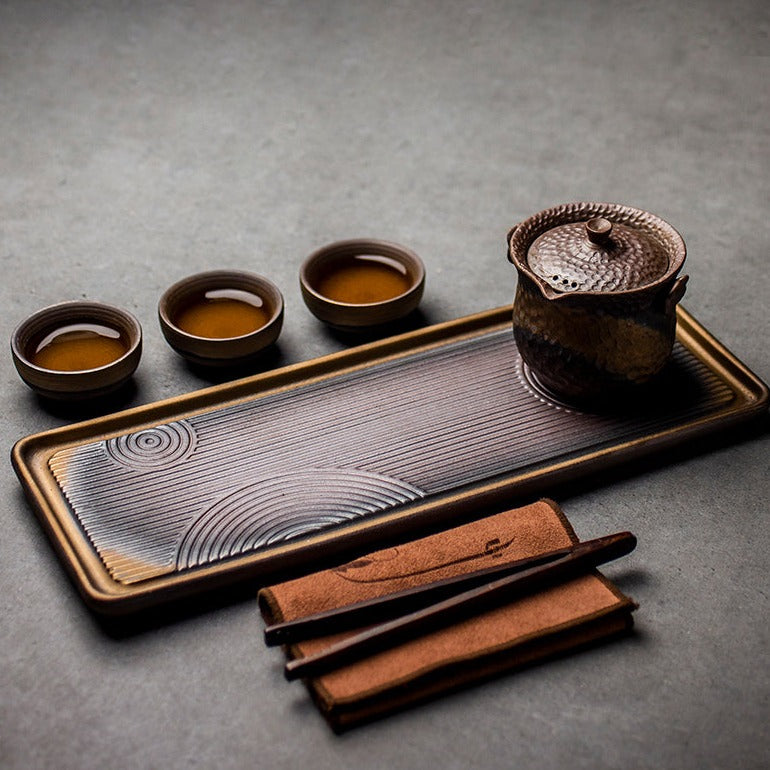 Handgefertigtes authentisches Teetablett