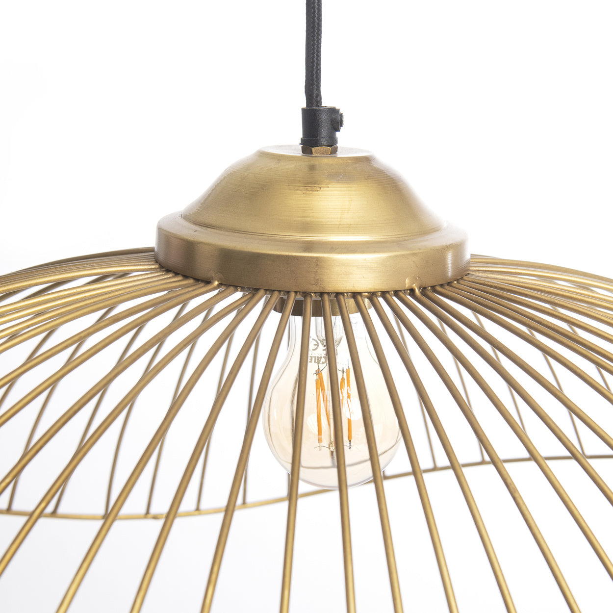 THE WAVE Pendant Natural top macro view detail