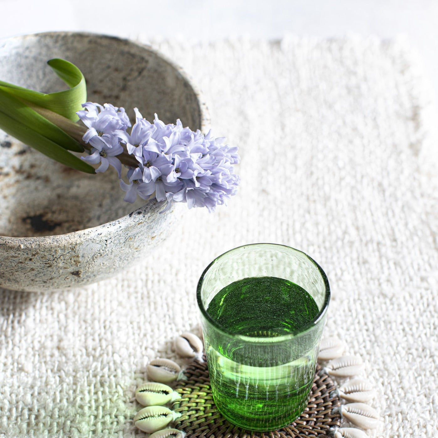 OH MY GEE Placemat Set Of 4 Cream top interior view