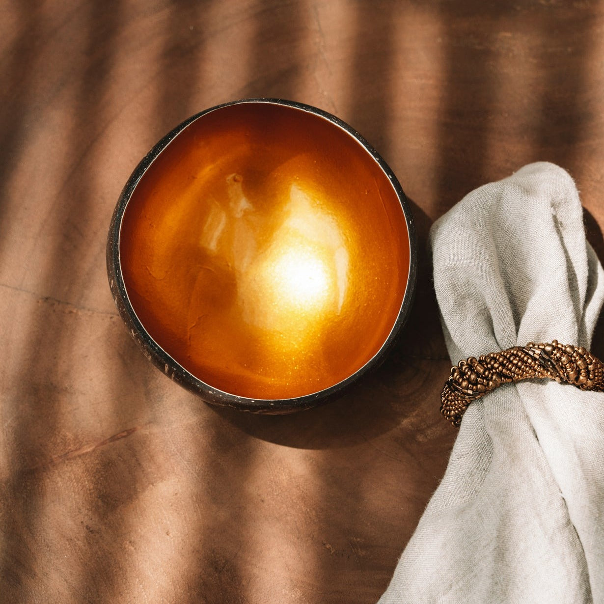 Copy of THE GOLD COCO Food Bowl top view