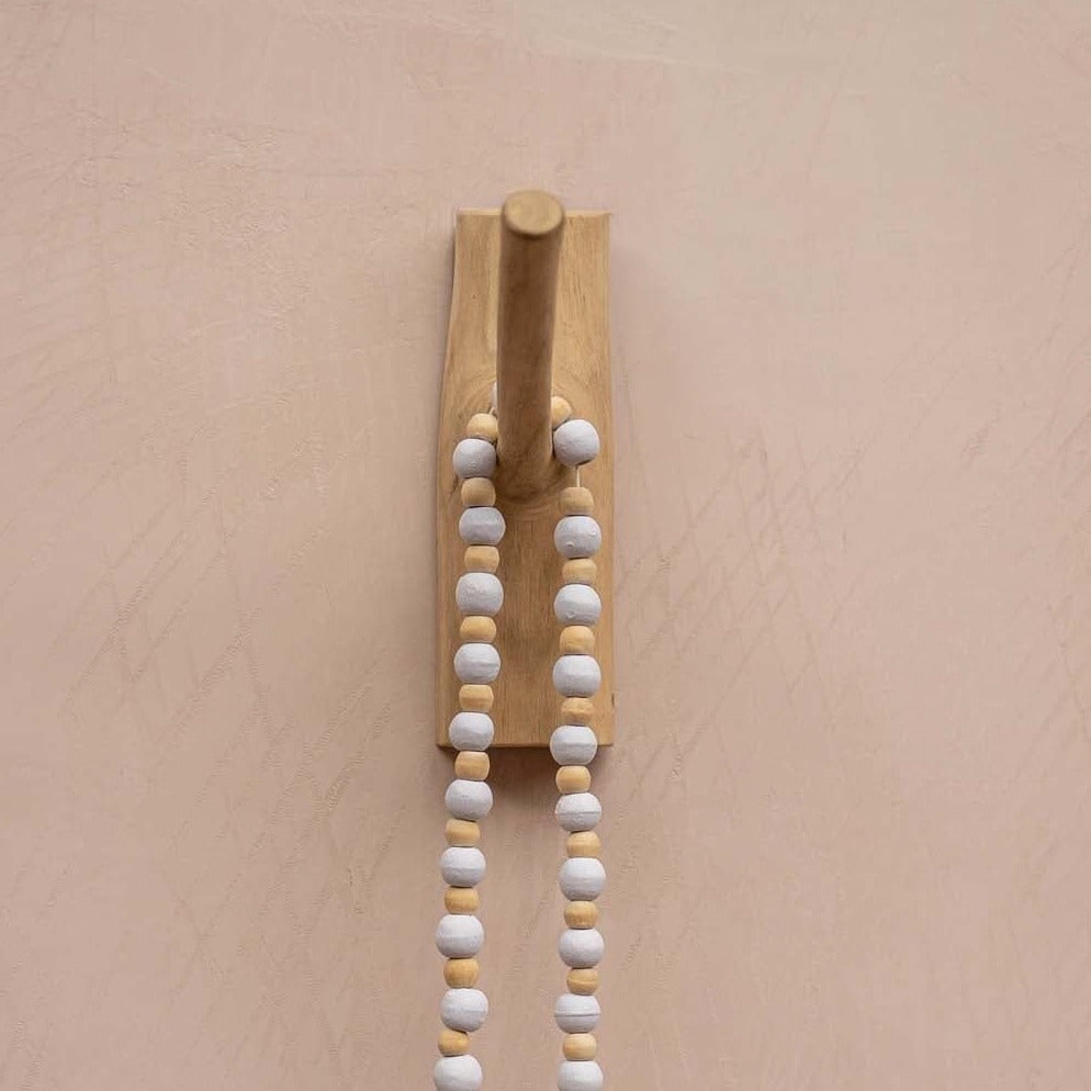 THE HOOK Teak Wood front natural