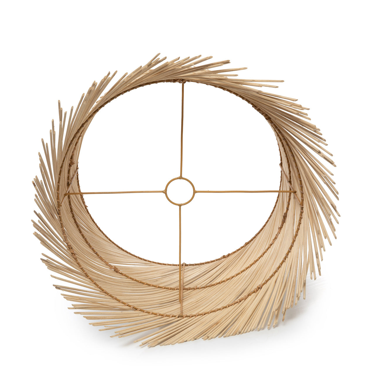 THE RATTAN Tischlampe Schirm Natur